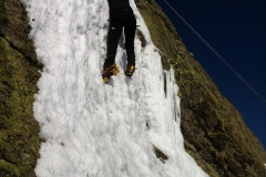 Escalada en hielo. Cascada Zabala